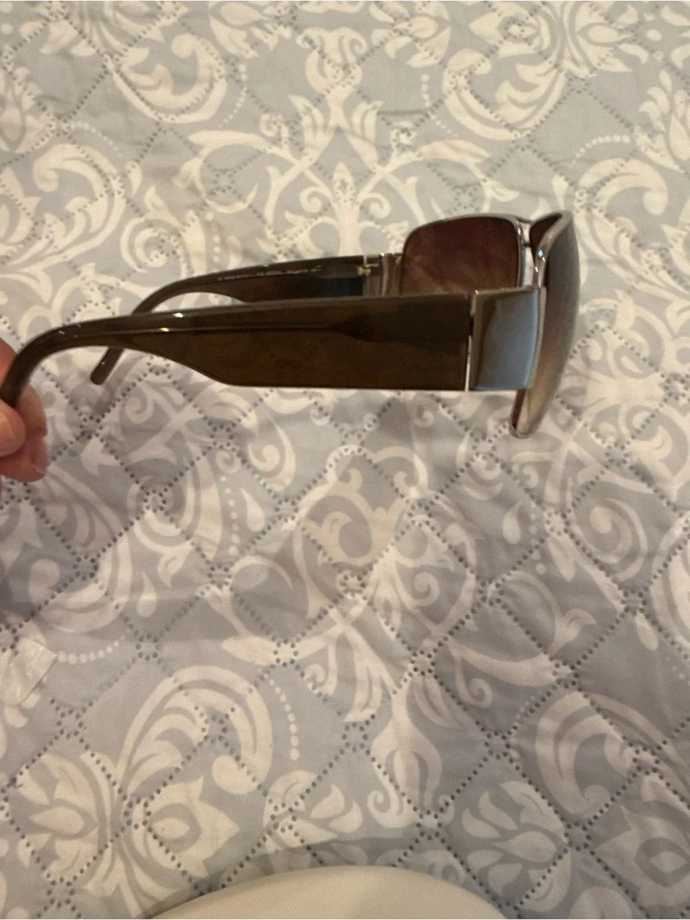 Y2K Yves Saint Laurent unisex Aviator Sunglasses - Brown Gradient Lenses